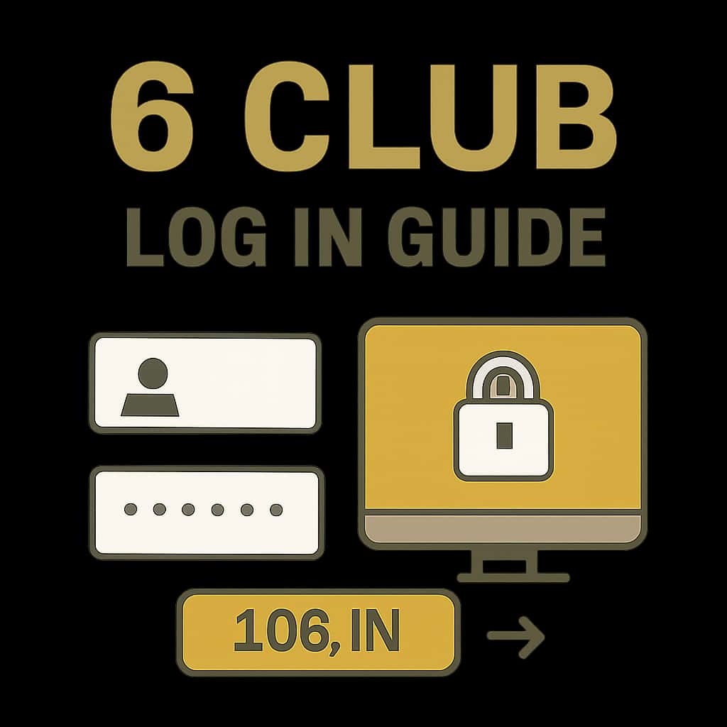 Diagram explaining the 6 Club Log In process.