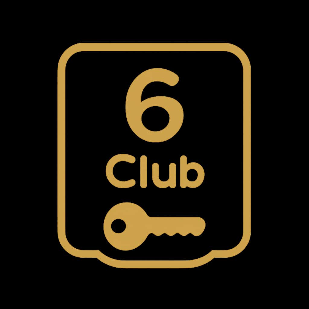 An icon symbolizing guidance on 6 Club Access Issues, with the text '6 Club' featured prominently.