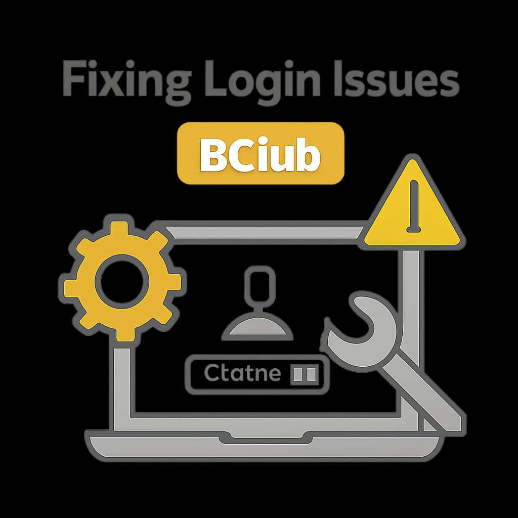 An educational diagram outlining solutions for 6 Club login problems.