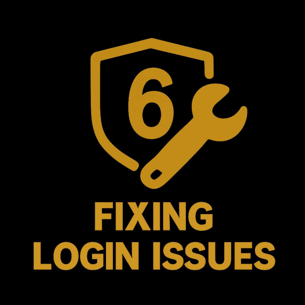 An icon symbolizing assistance for 6 Club login issues.